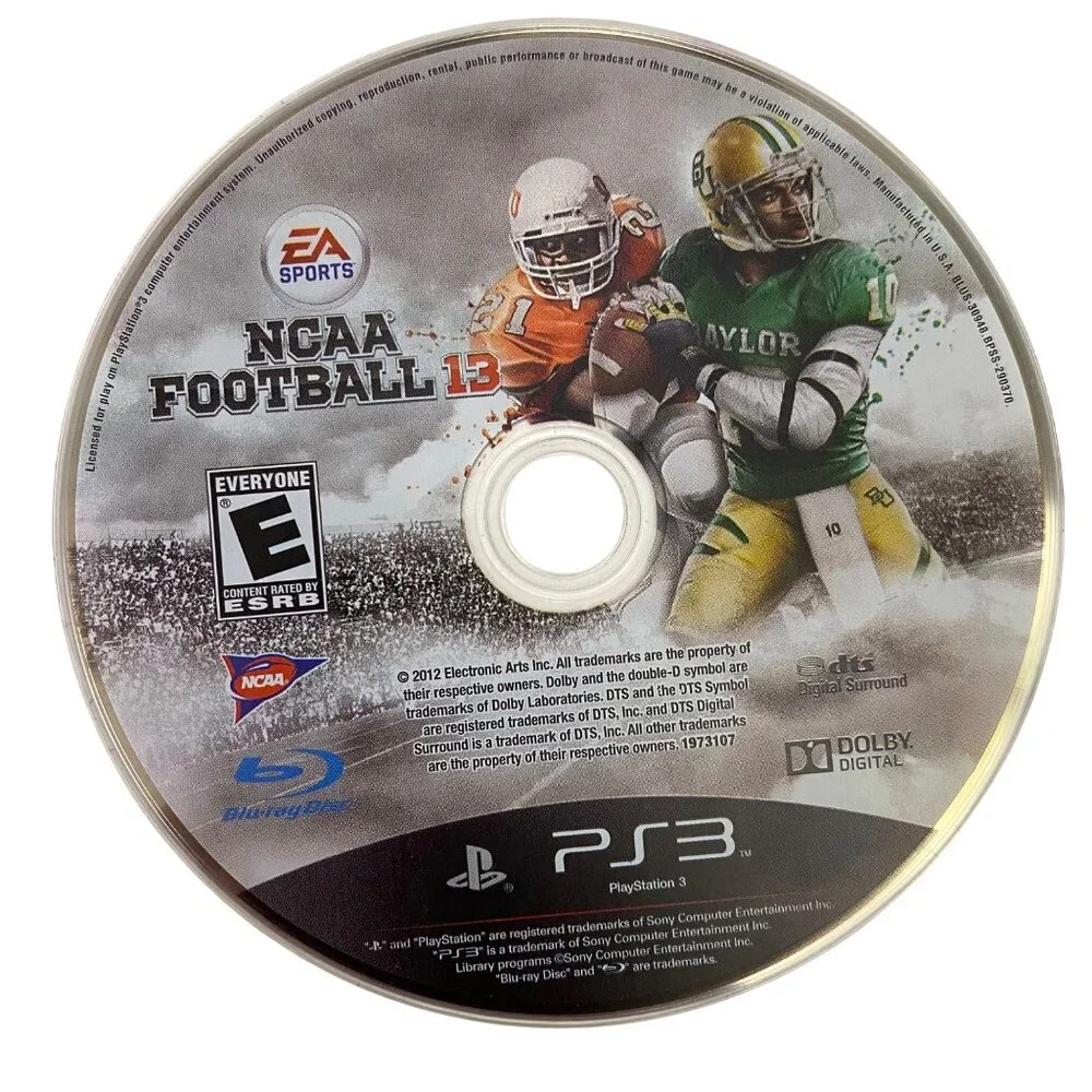 NCAA Football 13 Sony PlayStation 3 PS3 Sports Video Game E Everyone